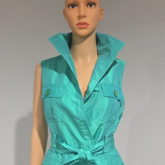 Teri Jon Emerald GreenBelted SilkMidi Dress Teri Jon Emerald GreenBelted SilkMidi Dress